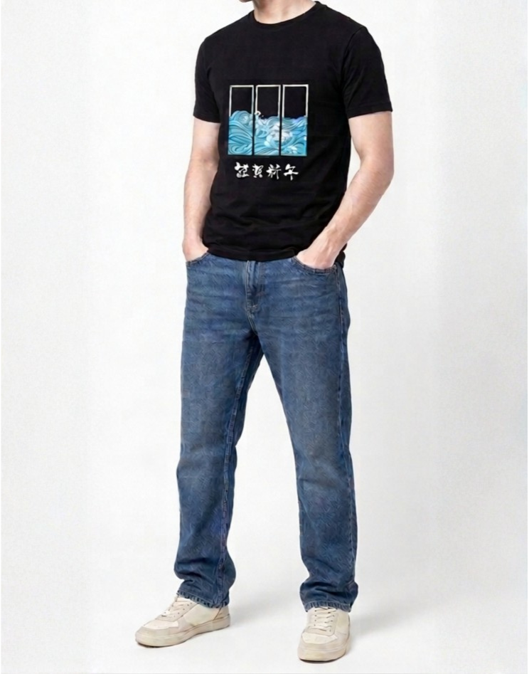 The Zen Blade Tee | Men T-Shirt | Black