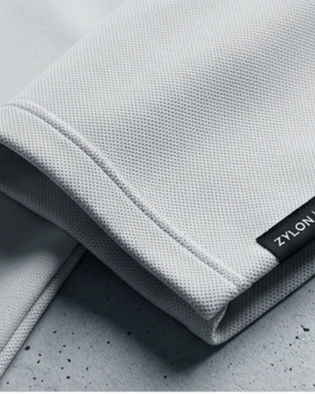Zylon Heavy Knit Quarter-Zip Polo | Cool Gray
