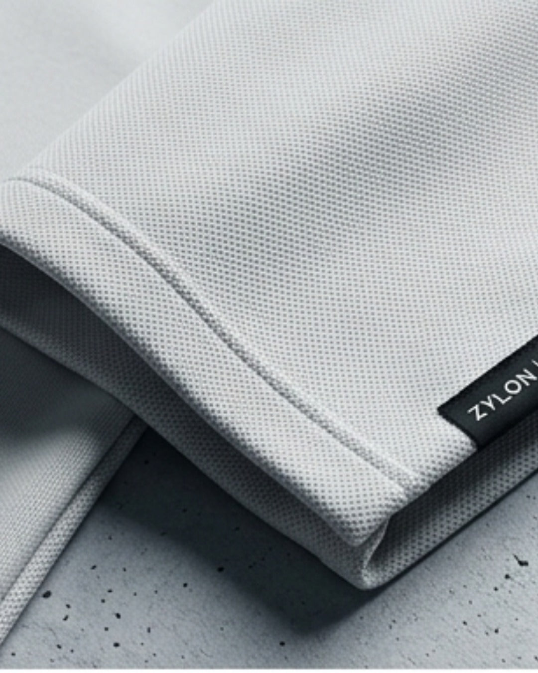 Zylon Heavy Knit Quarter-Zip Polo | Cool Gray
